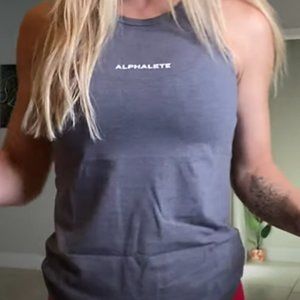 Alphalete Essential Tank in *Black* (cover pic for fit)